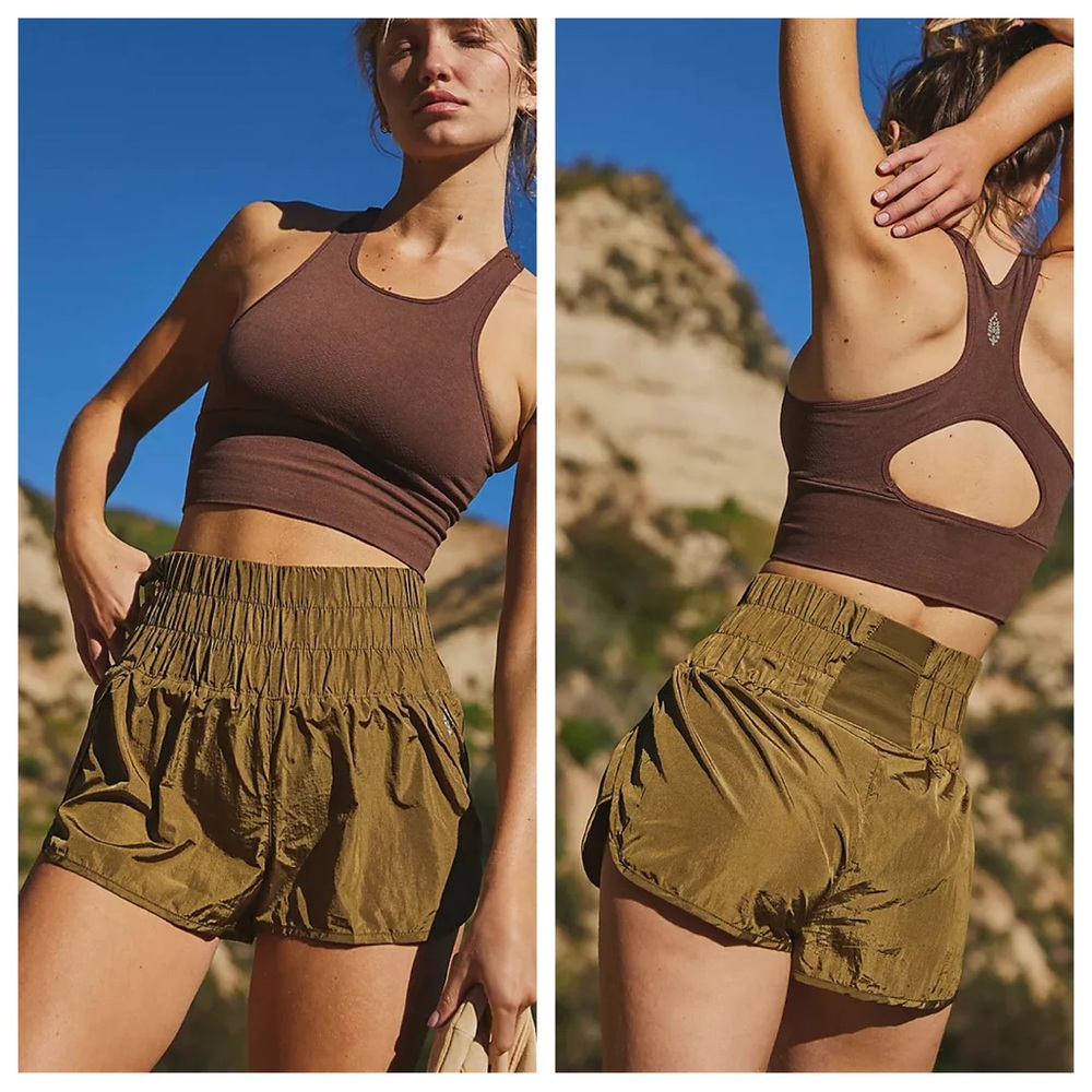 NWT Free People Green Way Home Shorts